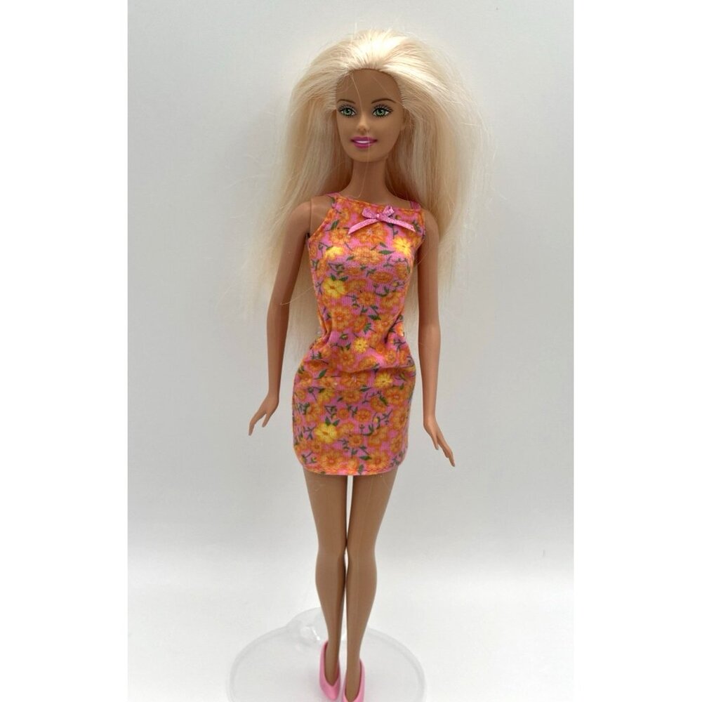 Vintage 2003 Pretty Flowers Barbie Doll B5850 Mattel Doll w/outift only